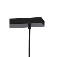 Light & Living Lukaro hanglamp 3L 100x16,5x32 cm - antiek brons/glas smoke