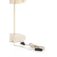 Light & Living Fringe tafellamp Ø20x70 cm - naturel+crème