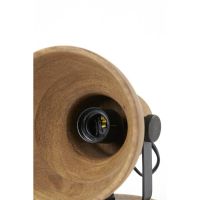 Light & Living Ilanio wandlamp 21x17x19 cm - hout bruin/mat zwart