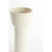 Light & Living Alsacia vaas deco Ø22x46 cm - keramiek mat crème