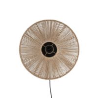 Light & Living Lyra wandlamp Ø43x43 cm - naturel/mat zwart