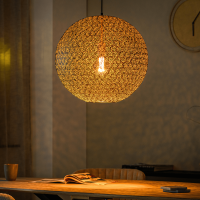 Joanne hanglamp zwart staal rond 50cm van het woonmerk Vurna