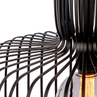 Juliette hanglamp zwart staal 55 cm van het woonmerk Vurna