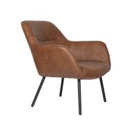 Puur Kasey fauteuil - vintage bruin