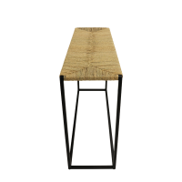 Kick Fay industrial sidetable - zwart - gevlochten - touw