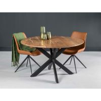 Livingfurn Eettafel Oslo Rond Naturel 130 cm