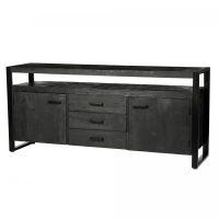 Livingfurn Norris dressoir 180 cm - zwart