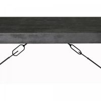 Livingfurn Norris eettafel 220x100 cm - zwart