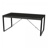 Livingfurn Norris eettafel 160x90 cm - zwart