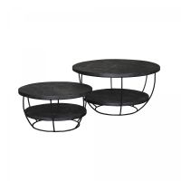 Livingfurn Evan Norris salontafel 86 cm - zwart