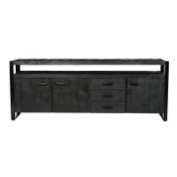 Livingfurn Norris dressoir 210 cm - zwart