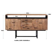 Livingfurn Dressoir Valdez 150 cm