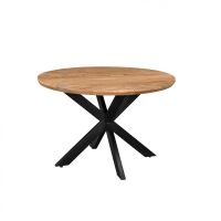 Livingfurn Jesper ronde eettafel - Ø140 cm - hout - naturel