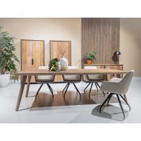 Livingfurn Tomar eetkamertafel - 220 cm - naturel - hout