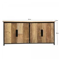 Livingfurn Tomar dressoir - 185 cm - naturel - hout