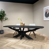 Livingfurn Montreaux eettafel 250cm - zwart