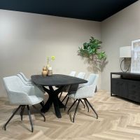 Livingfurn Montreaux eettafel 250cm - zwart