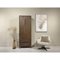 Livingfurn Cortez wandkast 75 cm - donkerbruin