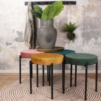 Mika velvet kruk van het woonmerk DS4U