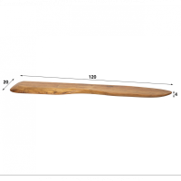 Fraaai Boka organische wandplank - 120 cm - naturel
