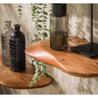 Fraaai Boka organische wandplank - set van 3 - naturel