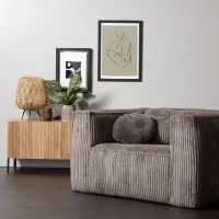 Woood Fauteuil Bean Grove Ribstof