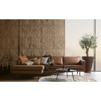 Woood Bounds bijzettafel XL hout/metaal antique goud