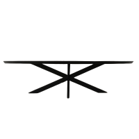 Starfurn Eettafel Brandy ovaal 300 cm - zwart