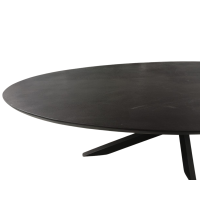 Starfurn Eettafel Brandy ovaal 240 cm - zwart