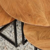 Starfurn Salontafel RichWood set van 3 - naturel
