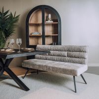 Tower Living Rosora eetkamerbank - 180 cm - beige