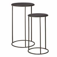 Tower Living Spello bijzettafel set rond vanaf 40 cm - grijs
