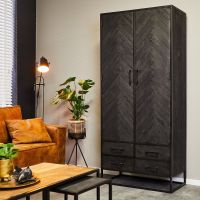 Starfurn Kabinet New York - 90 cm - zwart