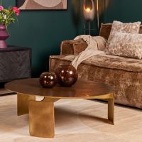 Starfurn Ronde salontafel Darwin - ø90 cm - goud