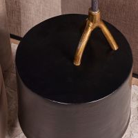 Starfurn Ronde bijzettafel Kacy - ø36 cm - zwart