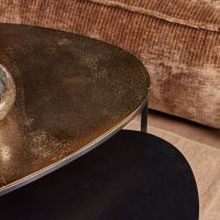 Starfurn Organische salontafels Jarrel - set van 2 - goud