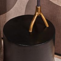 Starfurn Ronde bijzettafel Kacy - ø36 cm - zwart