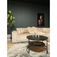 Starfurn Ronde salontafel Lecia - ø80 cm - zwart