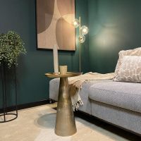 Starfurn Ronde salontafel Daisy - ø40 cm - antiek goud