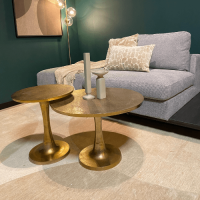 Starfurn Ronde salontafel Amara - ø45 cm - antiek goud