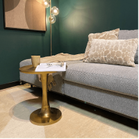 Starfurn Ronde salontafel Amara - ø45 cm - antiek goud