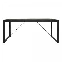 Starfurn Rechthoekige eettafel Boaz - 200 cm - zwart
