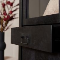 Starfurn Vitrinekast Boaz - 115 cm - zwart