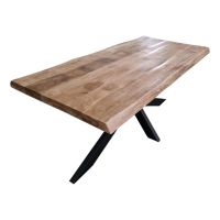 Starfurn Rechthoekige boomstamtafel Boston - 220 cm - naturel