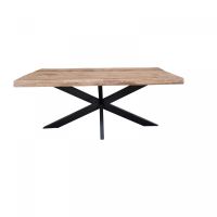 Starfurn Rechthoekige boomstamtafel Boston - 220 cm - naturel