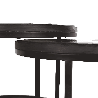 Starfurn Salontafel Ora set van 2 - Ø60 cm - zwart