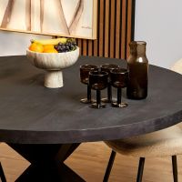 Starfurn Ronde eettafel Denver - ø140 cm - zwart