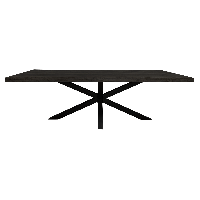 Starfurn Eettafel Denver 160 cm rechthoek - zwart