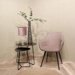 Livingfurn Luca eetkamerstoel - boucle