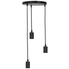 Brandon hanglamp rond 3L zwart van het woonmerk Light & Living